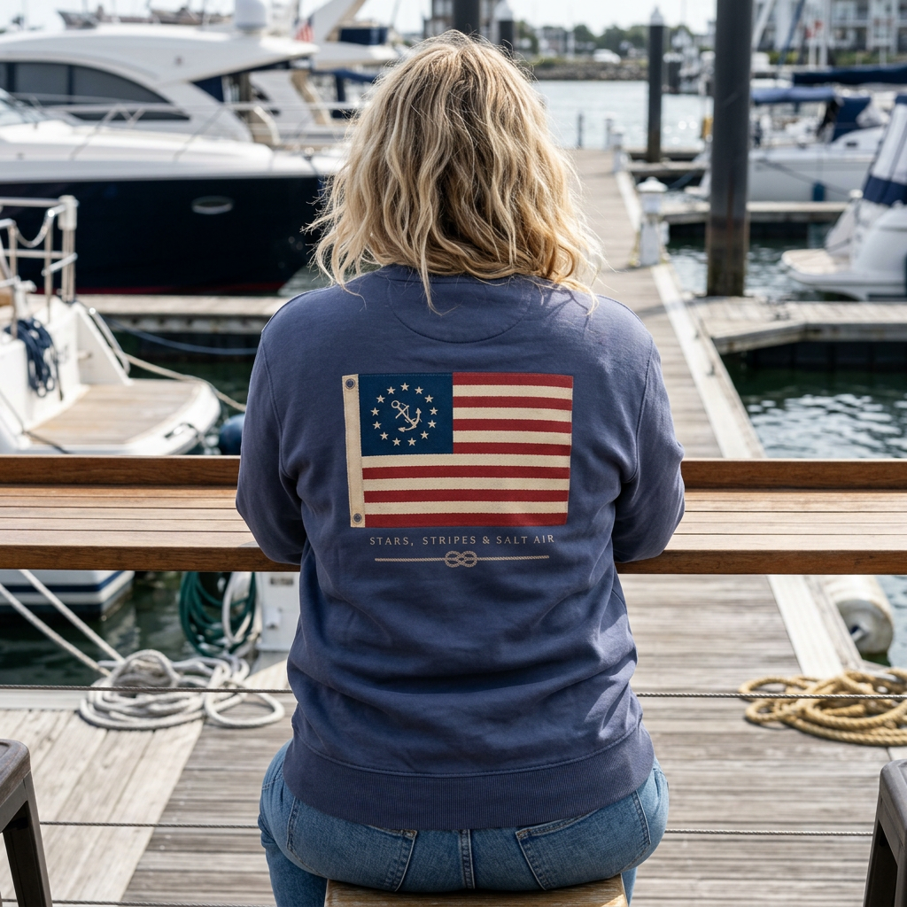 U.S Yacht Ensign | Crewneck Sweatshirt