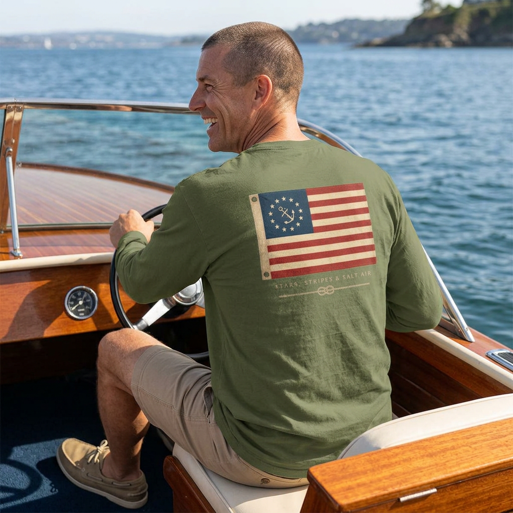 U.S Yacht Ensign | Long Sleeve Shirt