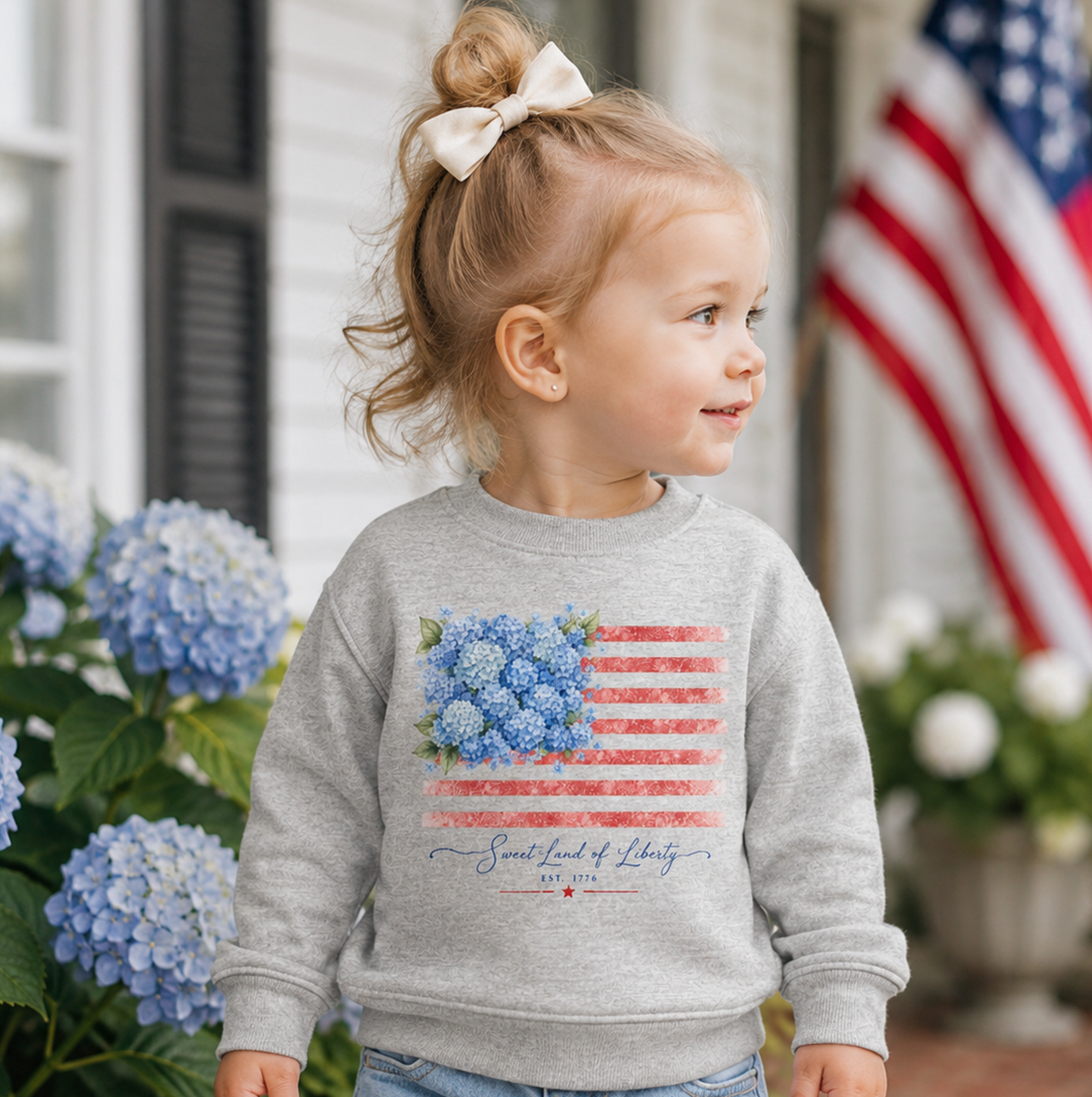 Sweet Land of Liberty | Toddler Crewneck Sweatshirt