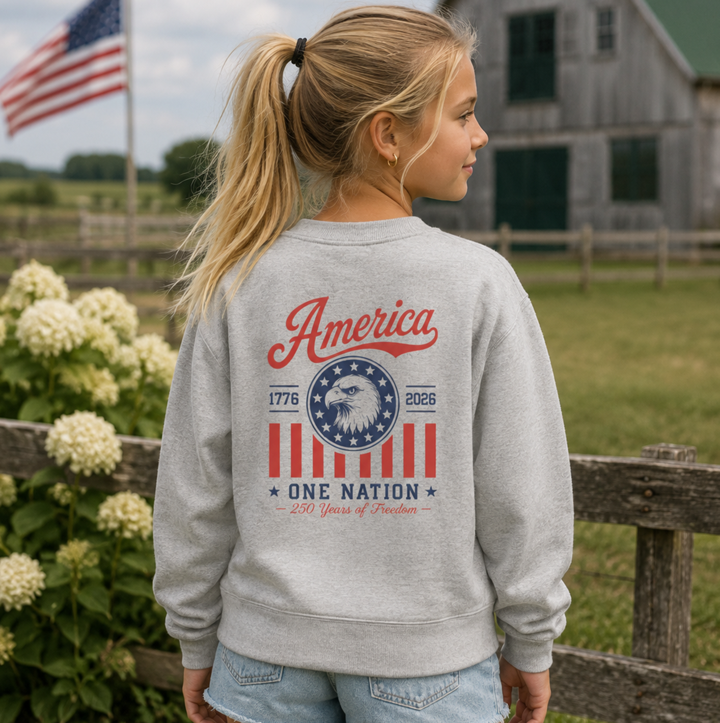 America 250 | Youth Crewneck Sweatshirt